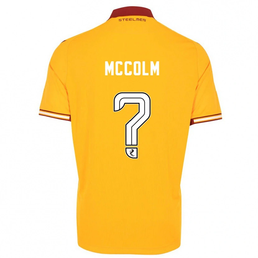 Danxen Criança Camisola Rocco Mccolm #0 Amarelo Vinho Principal 2025/26 Camisa Brasil