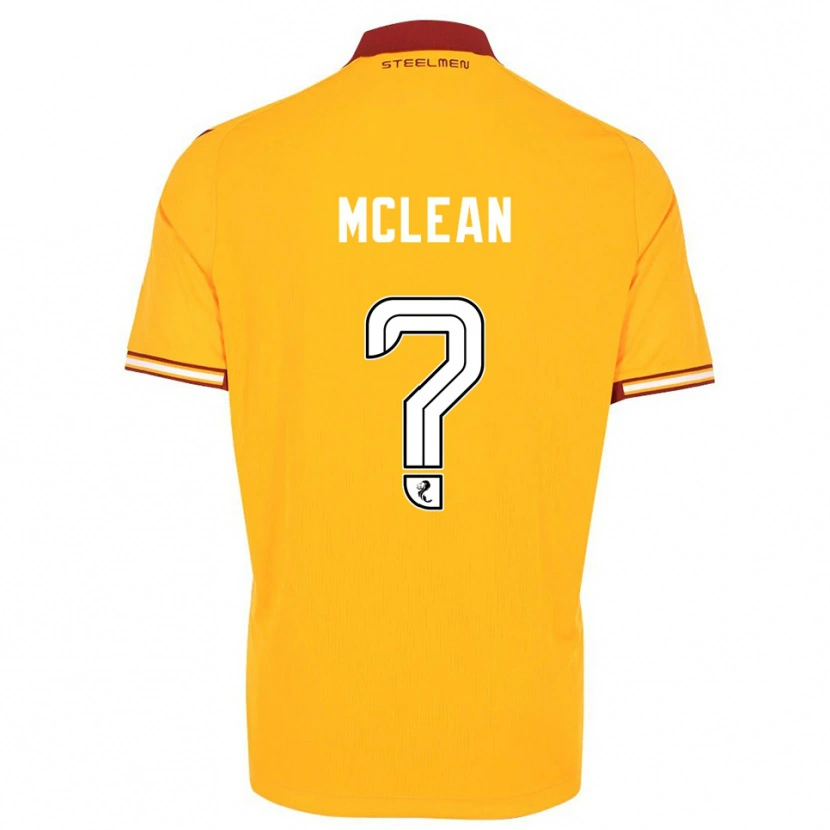 Danxen Criança Camisola Harry Mclean #0 Amarelo Vinho Principal 2025/26 Camisa Brasil