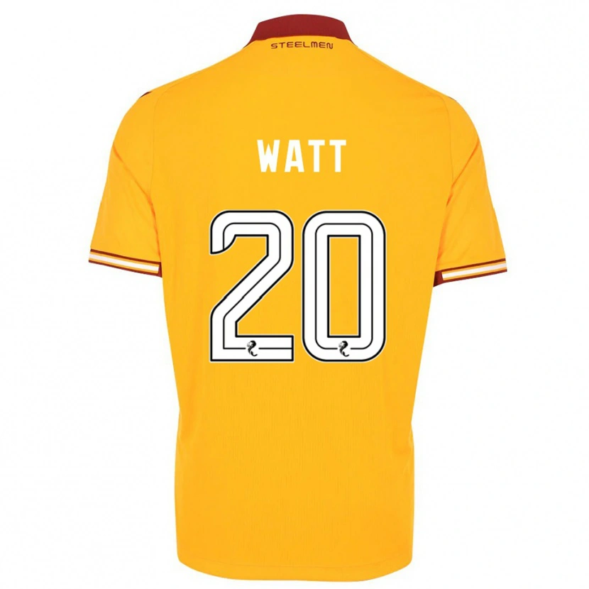 Danxen Criança Camisola Elliot Watt #20 Amarelo Vinho Principal 2025/26 Camisa Brasil