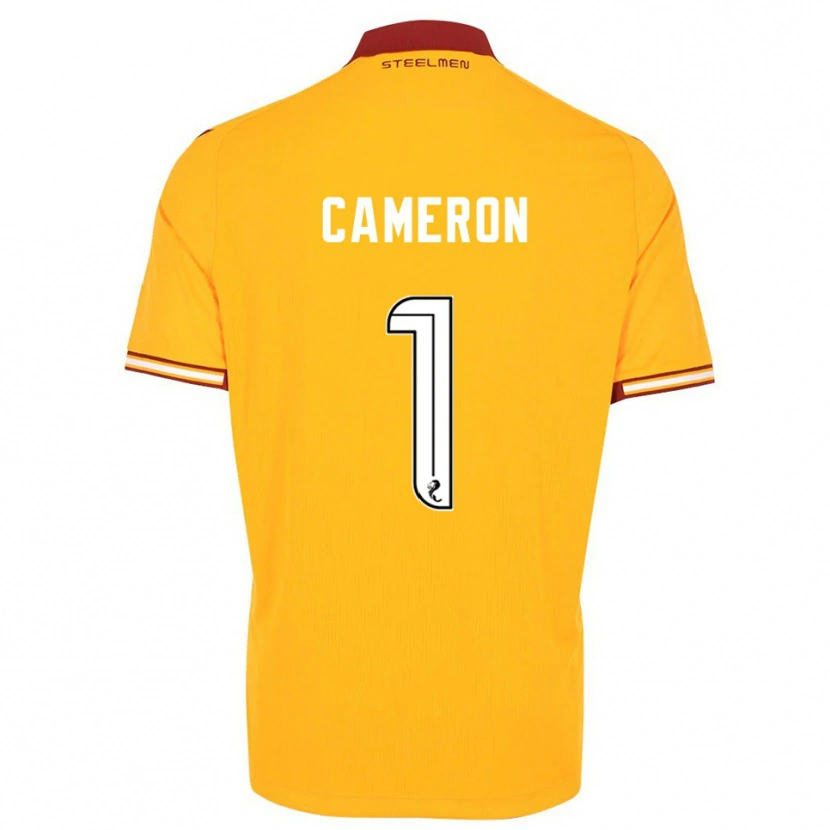 Danxen Criança Camisola Rebecca Cameron #1 Amarelo Vinho Principal 2025/26 Camisa Brasil