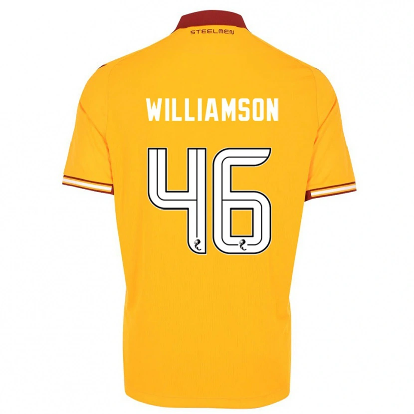 Danxen Criança Camisola Scott Williamson #46 Amarelo Vinho Principal 2025/26 Camisa Brasil