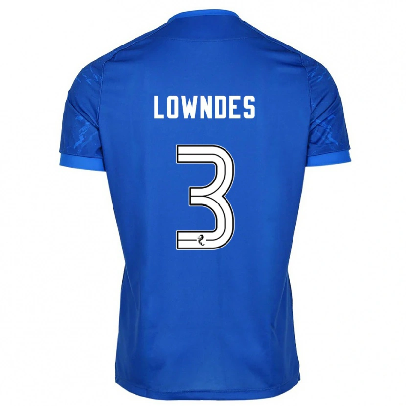 Danxen Criança Camisola Thomas Lowndes #3 Azul Branco Principal 2025/26 Camisa Brasil
