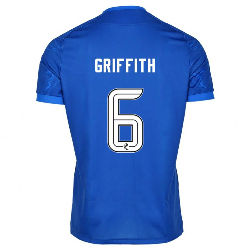 Danxen Criança Camisola Víctor Griffith #6 Azul Branco Principal 2025/26 Camisa Brasil