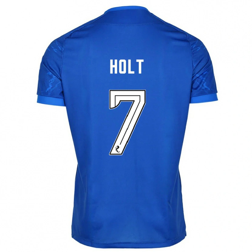 Danxen Criança Camisola Jason Holt #7 Azul Branco Principal 2025/26 Camisa Brasil