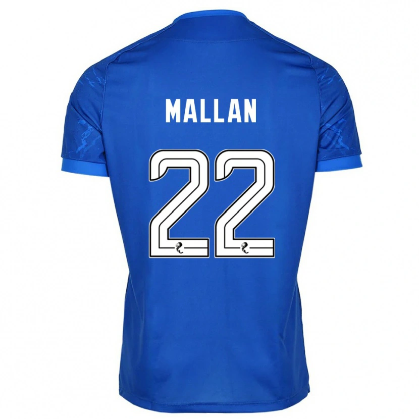 Danxen Criança Camisola Stevie Mallan #22 Azul Branco Principal 2025/26 Camisa Brasil