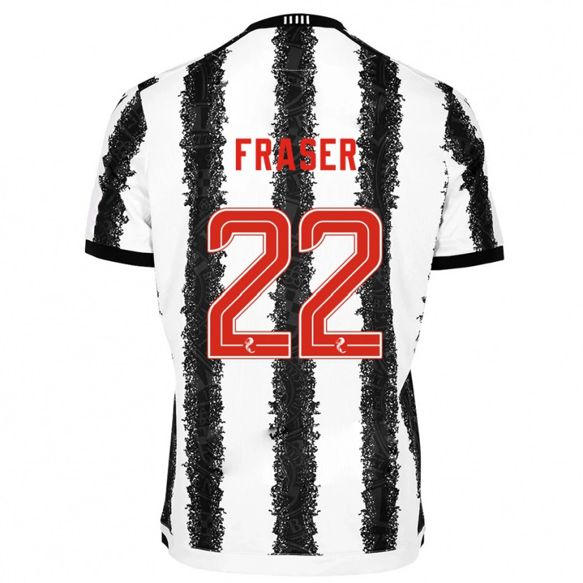 Danxen Criança Camisola Marcus Fraser #22 Branco Preto Principal 2025/26 Camisa Brasil