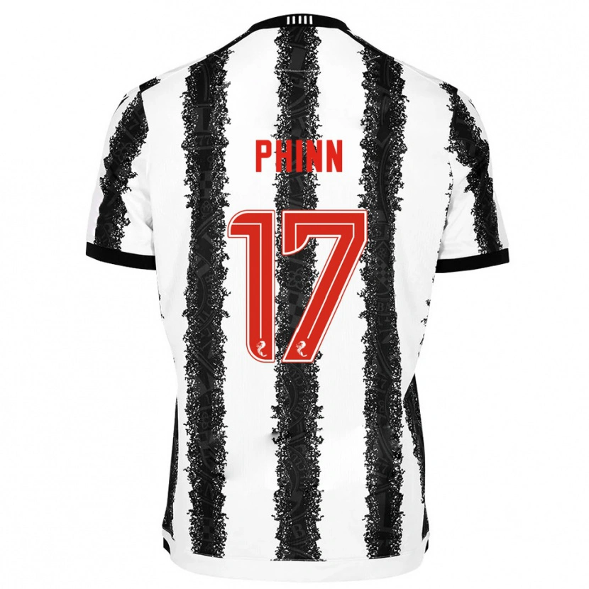 Danxen Criança Camisola Shaun Phinn #17 Branco Preto Principal 2025/26 Camisa Brasil