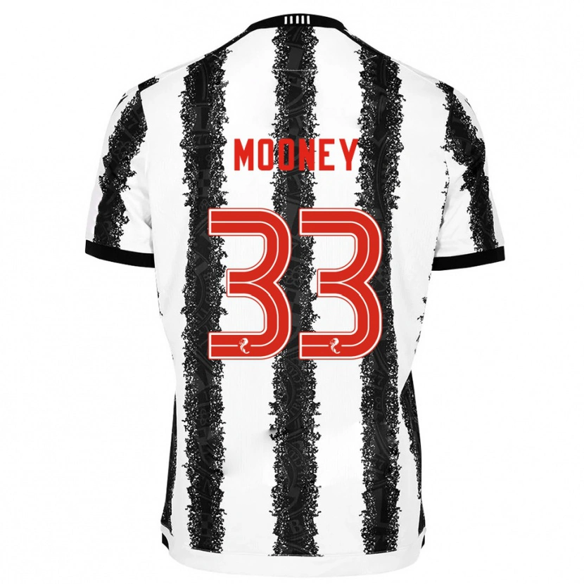 Danxen Criança Camisola Evan Mooney #33 Branco Preto Principal 2025/26 Camisa Brasil