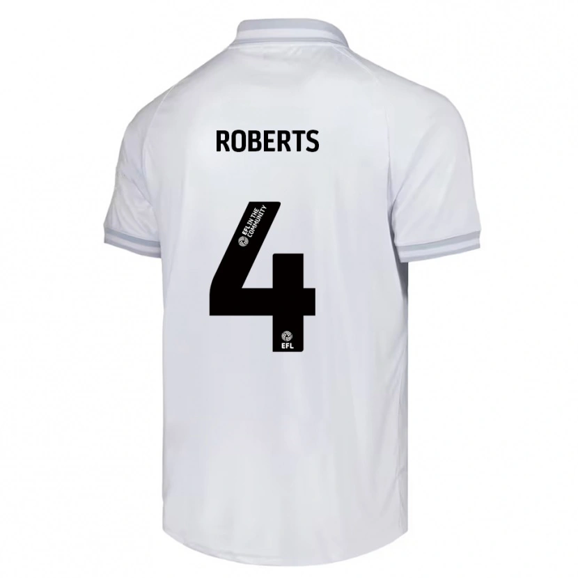 Danxen Criança Camisola Marc Roberts #4 Branco Cinza Preto Alternativa 2025/26 Camisa Brasil