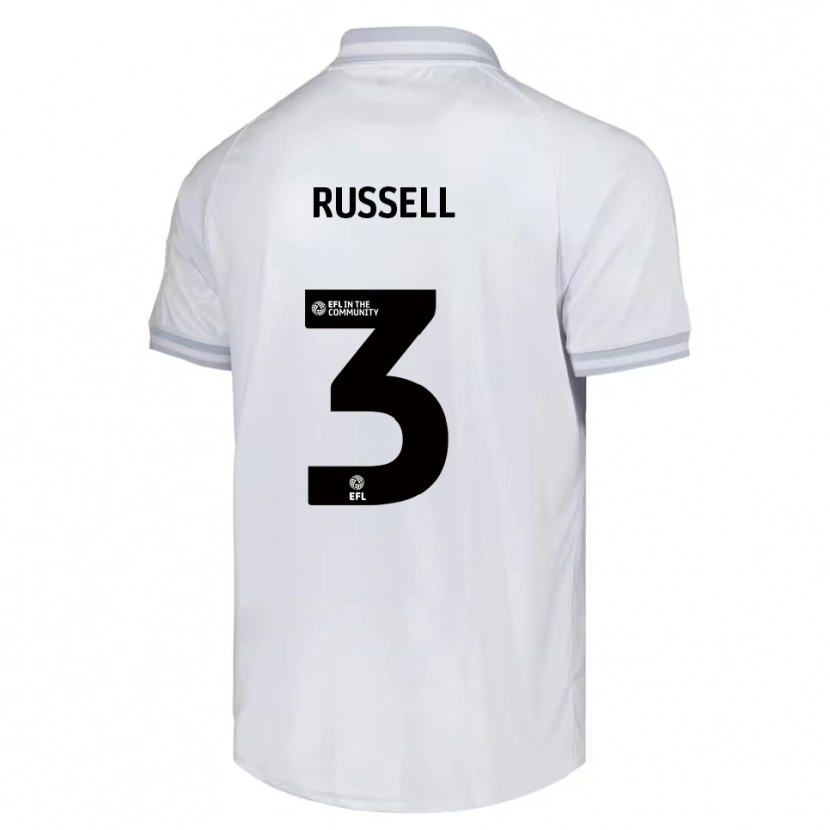 Danxen Criança Camisola Jon Russell #3 Branco Cinza Preto Alternativa 2025/26 Camisa Brasil