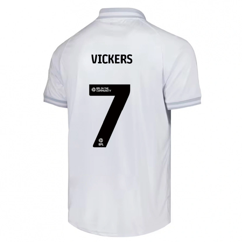 Danxen Criança Camisola Caylan Vickers #7 Branco Cinza Preto Alternativa 2025/26 Camisa Brasil