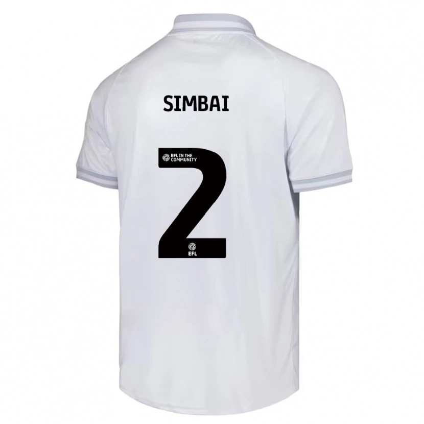 Danxen Criança Camisola Kingston Simbai #2 Branco Cinza Preto Alternativa 2025/26 Camisa Brasil