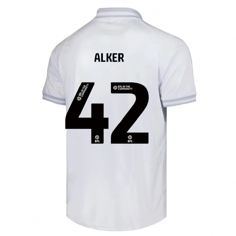 Danxen Criança Camisola Luke Alker #42 Branco Cinza Preto Alternativa 2025/26 Camisa Brasil