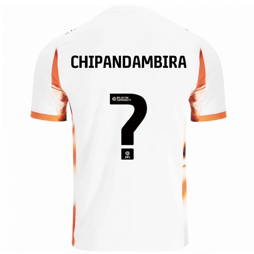 Danxen Criança Camisola Tafadzwa Chipandambira #0 Branco Laranja Preto Alternativa 2025/26 Camisa Brasil