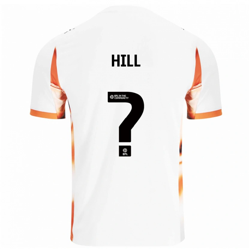 Danxen Criança Camisola Tyler Hill #0 Branco Laranja Preto Alternativa 2025/26 Camisa Brasil