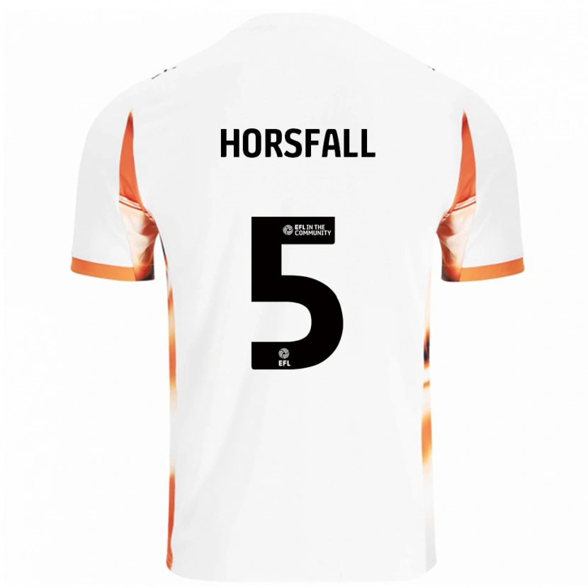 Danxen Criança Camisola Fraser Horsfall #5 Branco Laranja Preto Alternativa 2025/26 Camisa Brasil