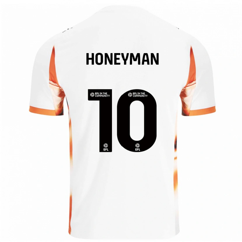 Danxen Criança Camisola George Honeyman #10 Branco Laranja Preto Alternativa 2025/26 Camisa Brasil