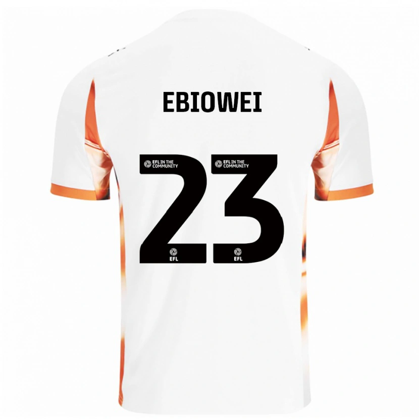 Danxen Criança Camisola Malcolm Ebiowei #23 Branco Laranja Preto Alternativa 2025/26 Camisa Brasil