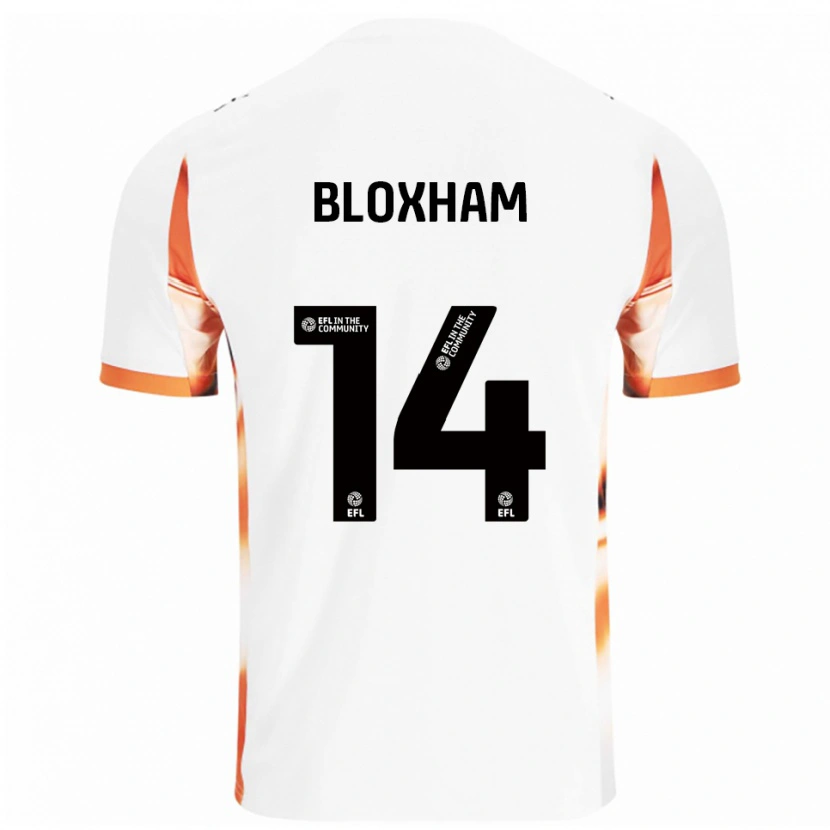 Danxen Criança Camisola Tom Bloxham #14 Branco Laranja Preto Alternativa 2025/26 Camisa Brasil