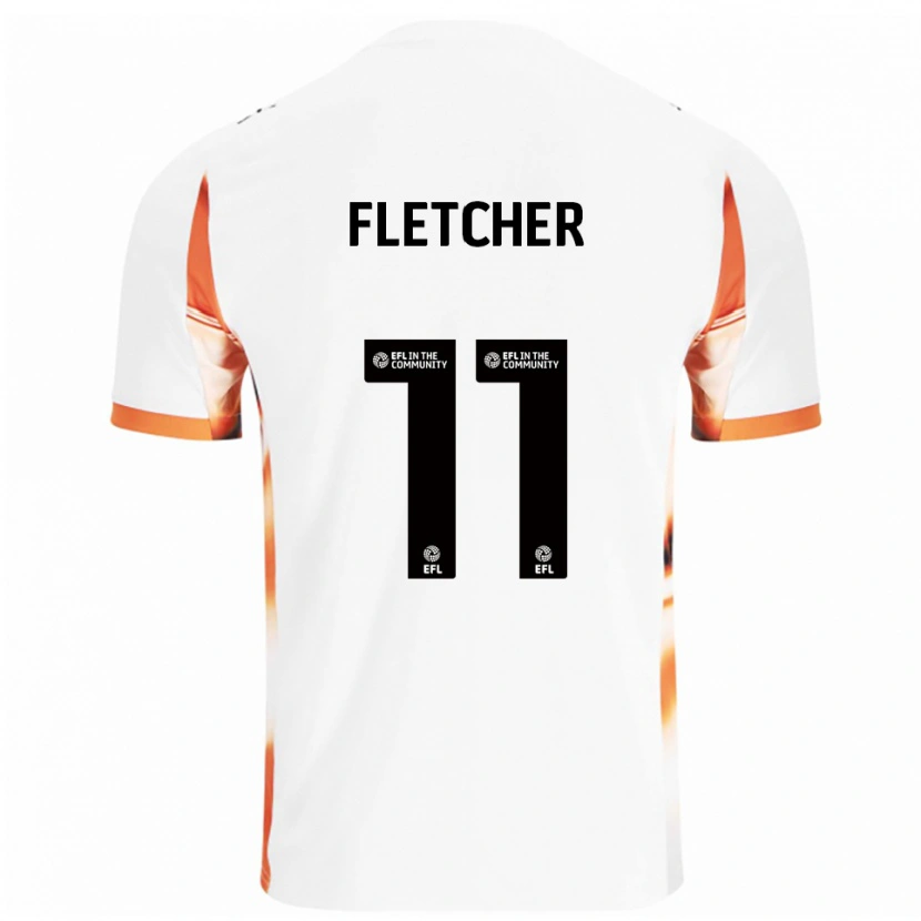 Danxen Criança Camisola Ashley Fletcher #11 Branco Laranja Preto Alternativa 2025/26 Camisa Brasil