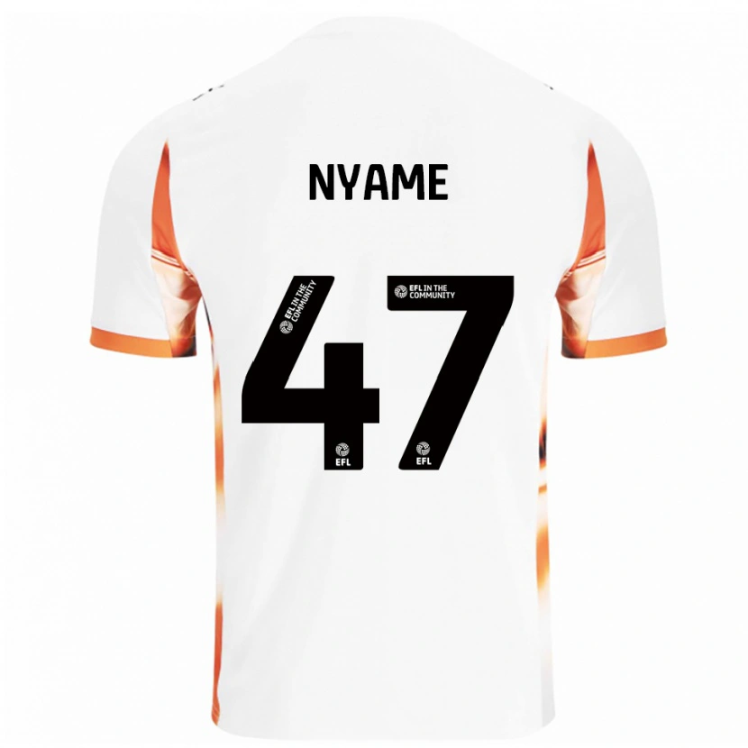 Danxen Criança Camisola Josh Nyame #47 Branco Laranja Preto Alternativa 2025/26 Camisa Brasil