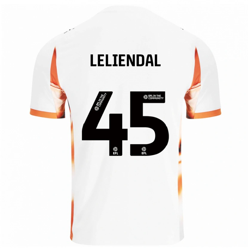 Danxen Criança Camisola Ky-Mani Leliendal #45 Branco Laranja Preto Alternativa 2025/26 Camisa Brasil