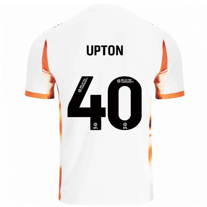 Danxen Criança Camisola Theo Upton #40 Branco Laranja Preto Alternativa 2025/26 Camisa Brasil