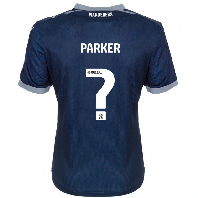 Danxen Criança Camisola Libbie Parker #0 Azul Marinho Cinza Alternativa 2025/26 Camisa Brasil