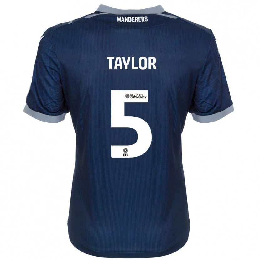 Danxen Criança Camisola Richard Taylor #5 Azul Marinho Cinza Alternativa 2025/26 Camisa Brasil