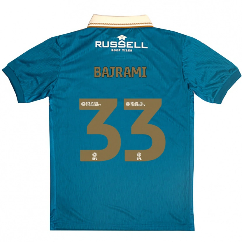 Danxen Criança Camisola Geraldo Bajrami #33 Azul Celeste Branco Alternativa 2025/26 Camisa Brasil
