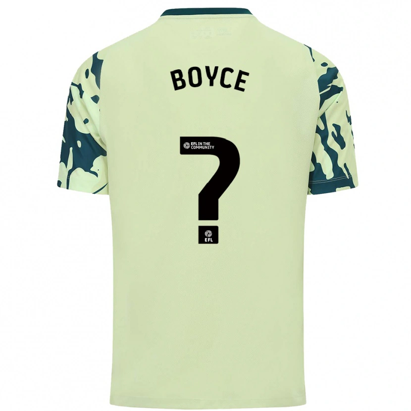Danxen Criança Camisola Oliver Boyce #0 Verde Escuro Alternativa 2025/26 Camisa Brasil