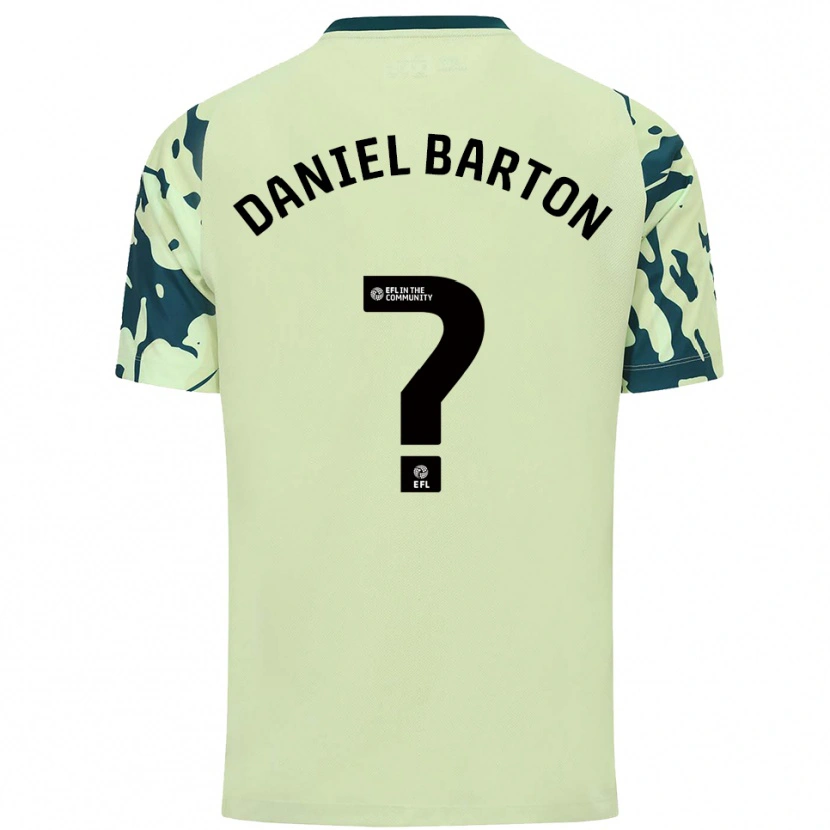 Danxen Criança Camisola Daniel Barton #0 Verde Escuro Alternativa 2025/26 Camisa Brasil