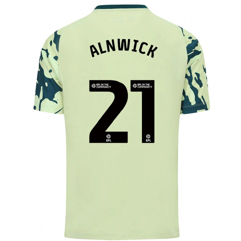 Danxen Criança Camisola Jak Alnwick #21 Verde Escuro Alternativa 2025/26 Camisa Brasil