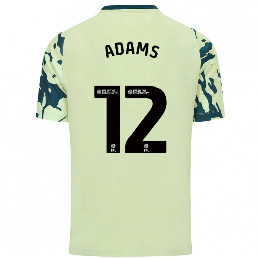 Danxen Criança Camisola Kelly Adams #12 Verde Escuro Alternativa 2025/26 Camisa Brasil