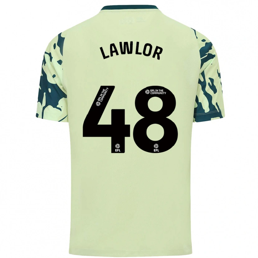 Danxen Criança Camisola Dylan Lawlor #48 Verde Escuro Alternativa 2025/26 Camisa Brasil
