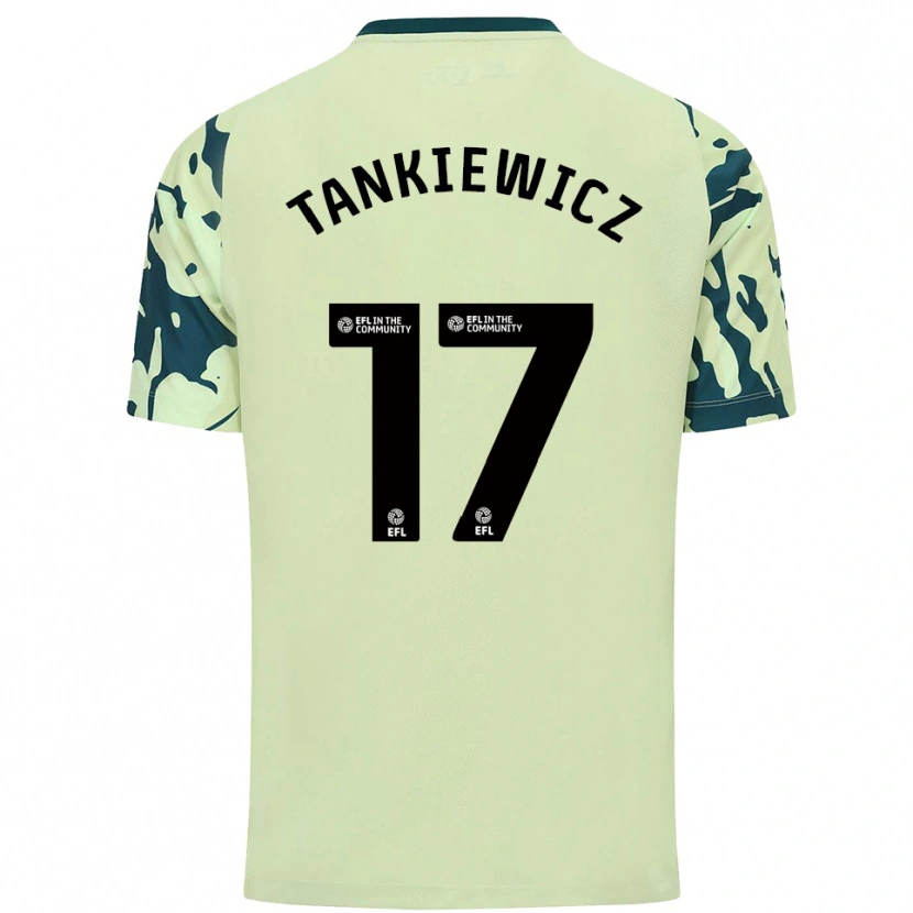 Danxen Criança Camisola Rob Tankiewicz #17 Verde Escuro Alternativa 2025/26 Camisa Brasil