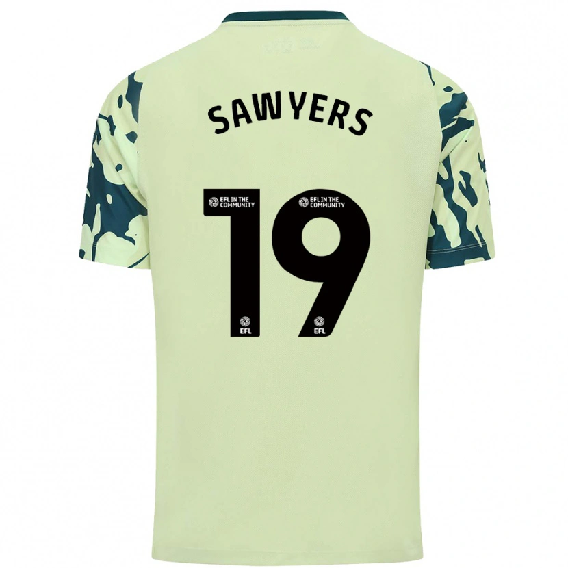Danxen Criança Camisola Romaine Sawyers #19 Verde Escuro Alternativa 2025/26 Camisa Brasil