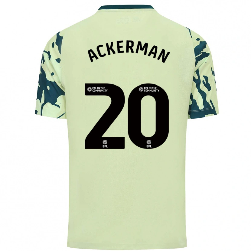 Danxen Criança Camisola Mali Ackerman #20 Verde Escuro Alternativa 2025/26 Camisa Brasil