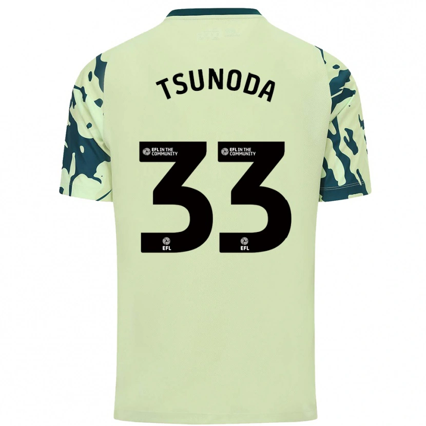 Danxen Criança Camisola Ryotaro Tsunoda #33 Verde Escuro Alternativa 2025/26 Camisa Brasil