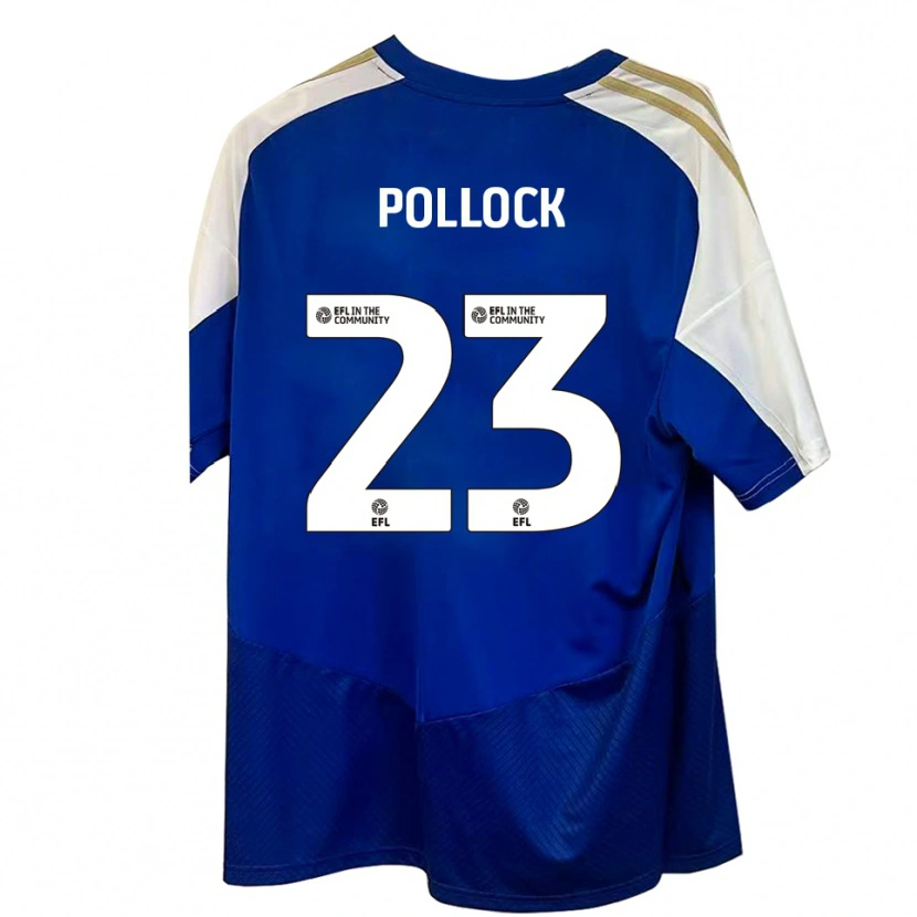 Danxen Criança Camisola Amber Pollock #23 Azul Branco Dourado Alternativa 2025/26 Camisa Brasil