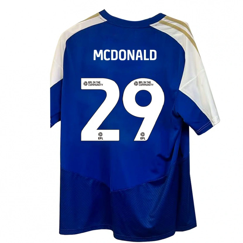 Danxen Criança Camisola Kevin Mcdonald #29 Azul Branco Dourado Alternativa 2025/26 Camisa Brasil