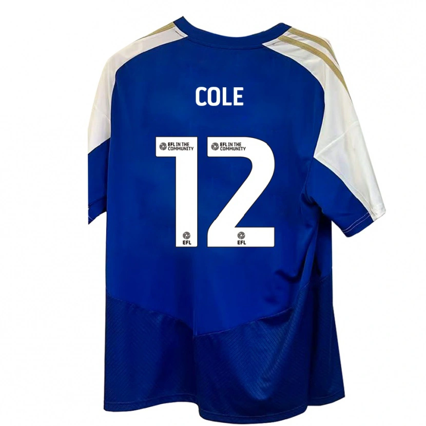 Danxen Criança Camisola Reece Cole #12 Azul Branco Dourado Alternativa 2025/26 Camisa Brasil
