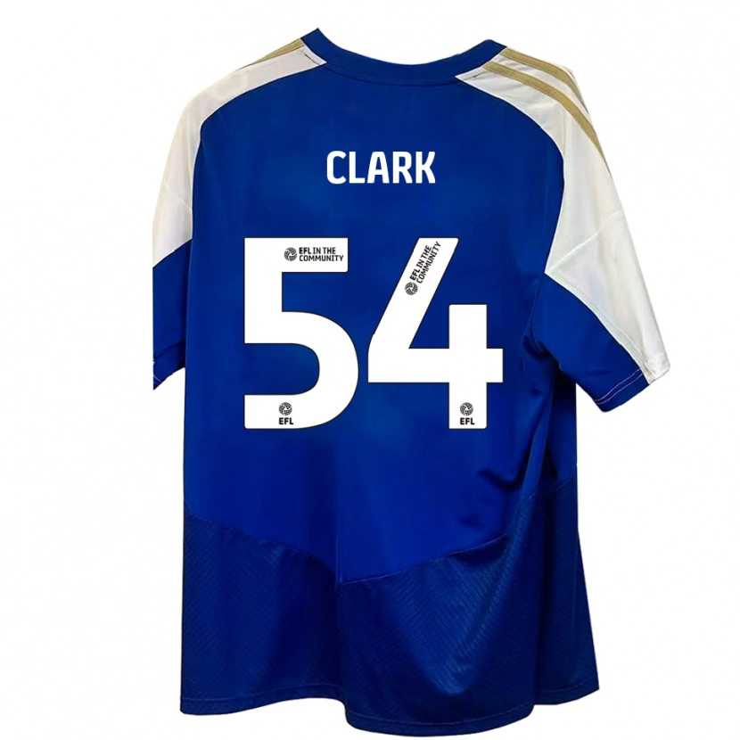 Danxen Criança Camisola Max Clark #54 Azul Branco Dourado Alternativa 2025/26 Camisa Brasil