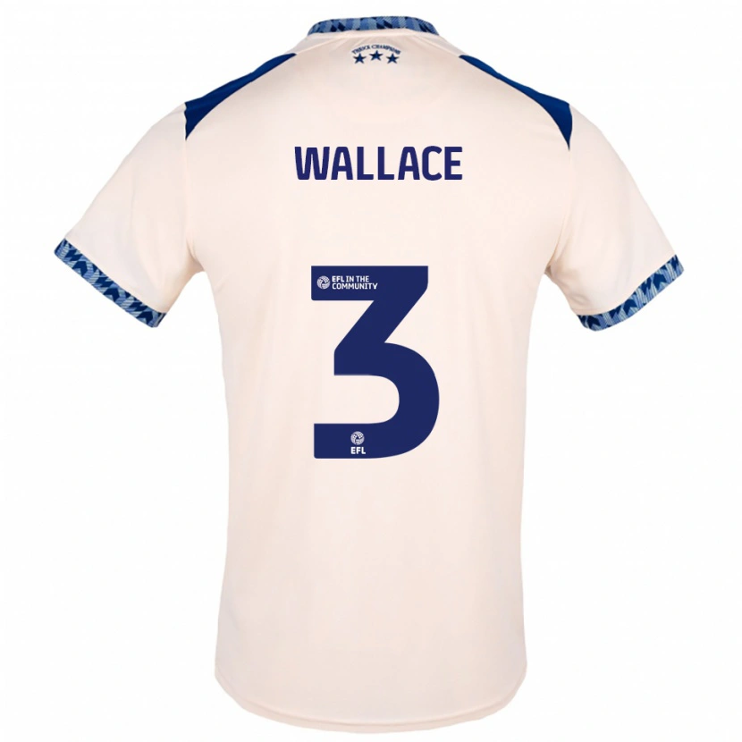 Danxen Criança Camisola Murray Wallace #3 Branco Sujo Azul Marinho Alternativa 2025/26 Camisa Brasil
