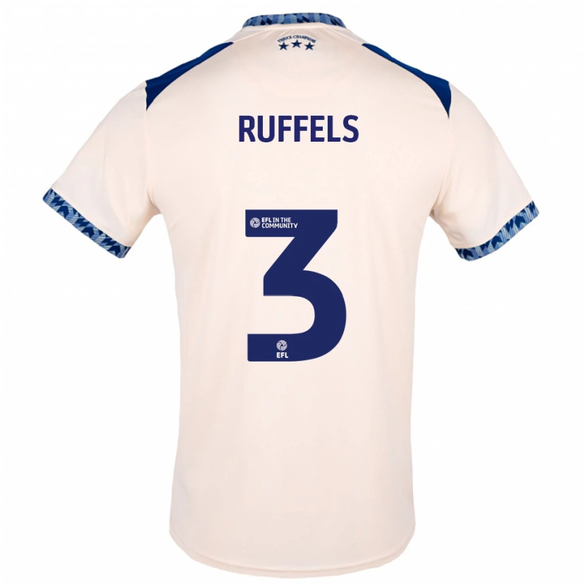 Danxen Criança Camisola Josh Ruffels #3 Branco Sujo Azul Marinho Alternativa 2025/26 Camisa Brasil