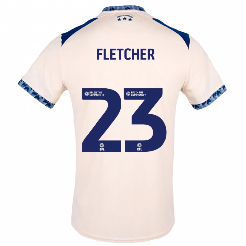 Danxen Criança Camisola Serena Fletcher #23 Branco Sujo Azul Marinho Alternativa 2025/26 Camisa Brasil
