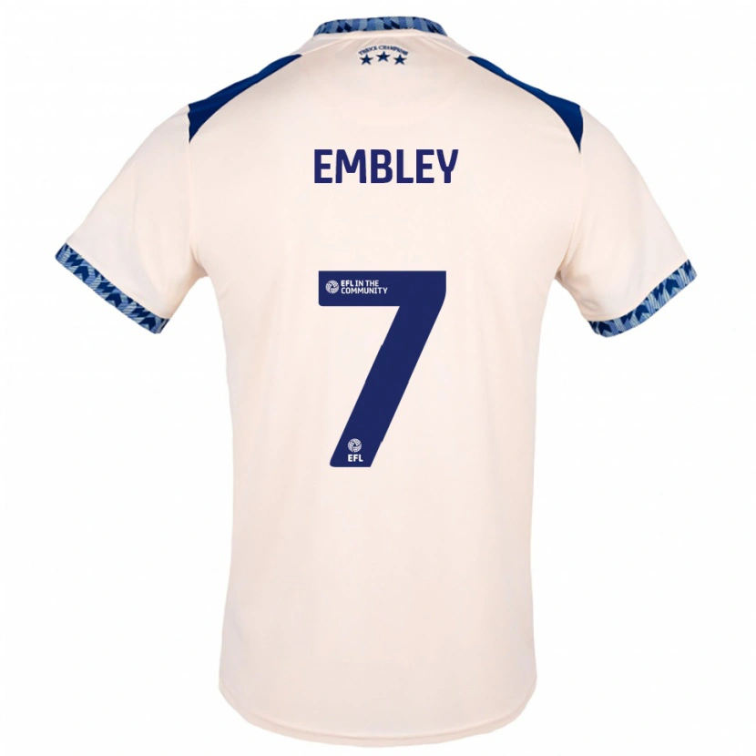 Danxen Criança Camisola Leah Embley #7 Branco Sujo Azul Marinho Alternativa 2025/26 Camisa Brasil