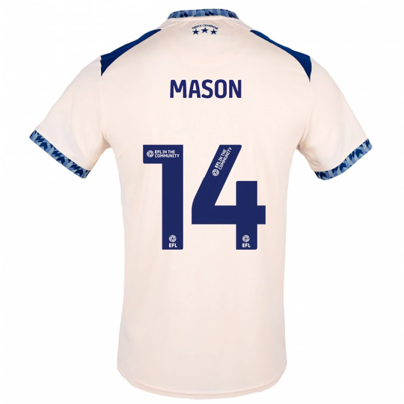 Danxen Criança Camisola Yasmin Mason #14 Branco Sujo Azul Marinho Alternativa 2025/26 Camisa Brasil