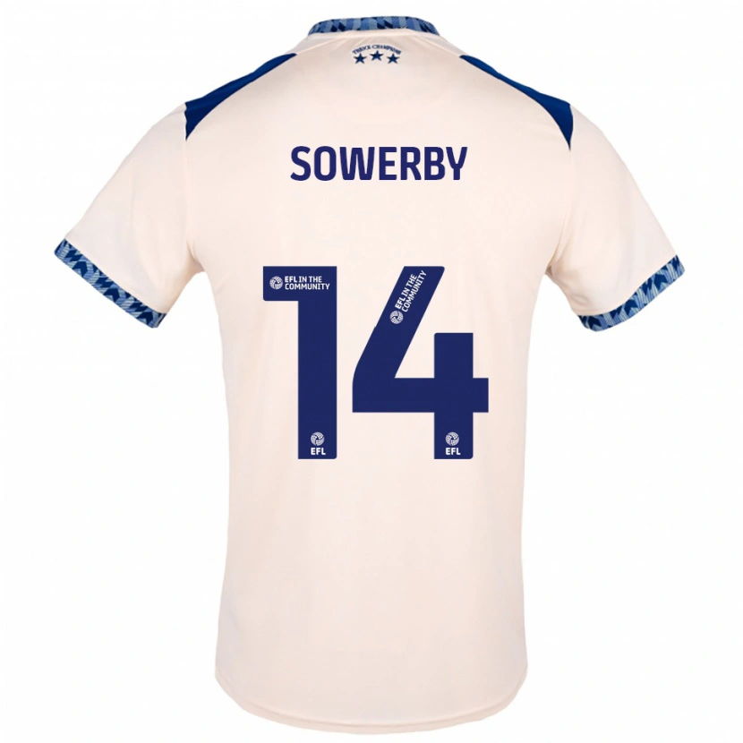 Danxen Criança Camisola Lucy Sowerby #14 Branco Sujo Azul Marinho Alternativa 2025/26 Camisa Brasil