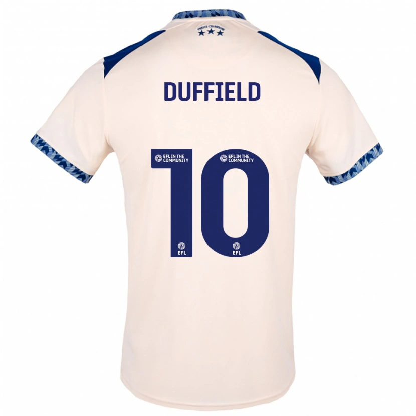 Danxen Criança Camisola Ella Duffield #10 Branco Sujo Azul Marinho Alternativa 2025/26 Camisa Brasil